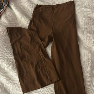 Brown Lululemon Groove Pants